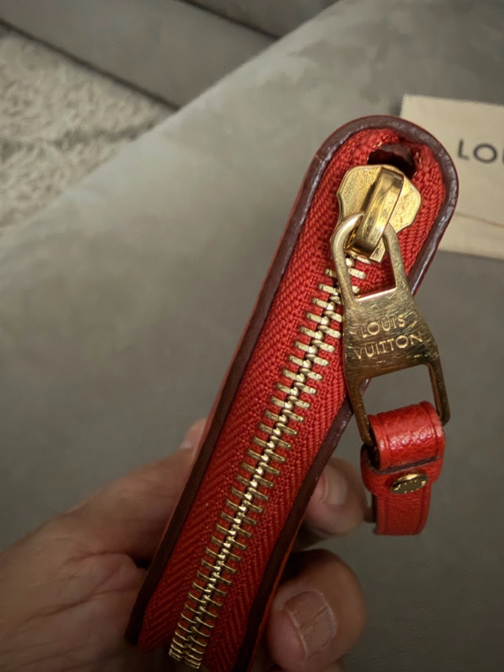 Louis Vuitton - Coral Red Monogram Empreinte Zippy Wallet - Picture 5 of 16